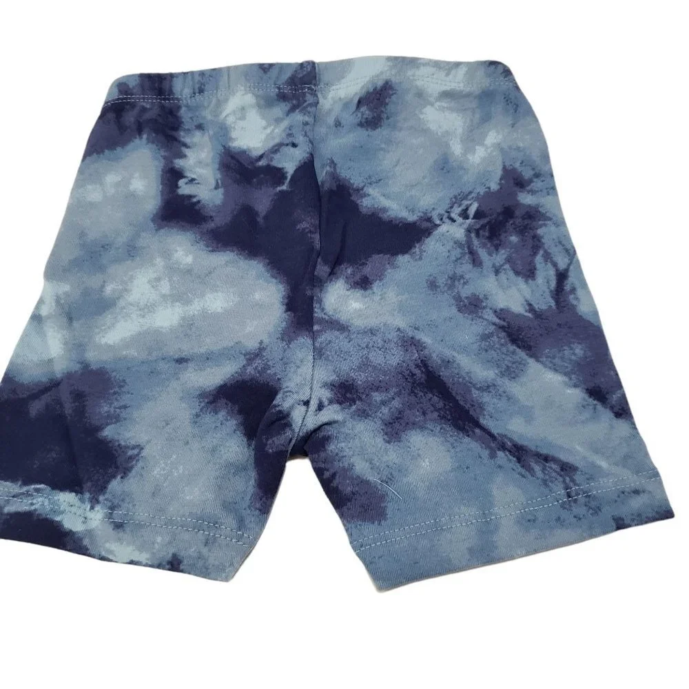 NWT Old Navy Toddler Bike Shorts‎ in Indigo Tie Dye Size 2T